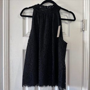 NWT J Crew black lace top